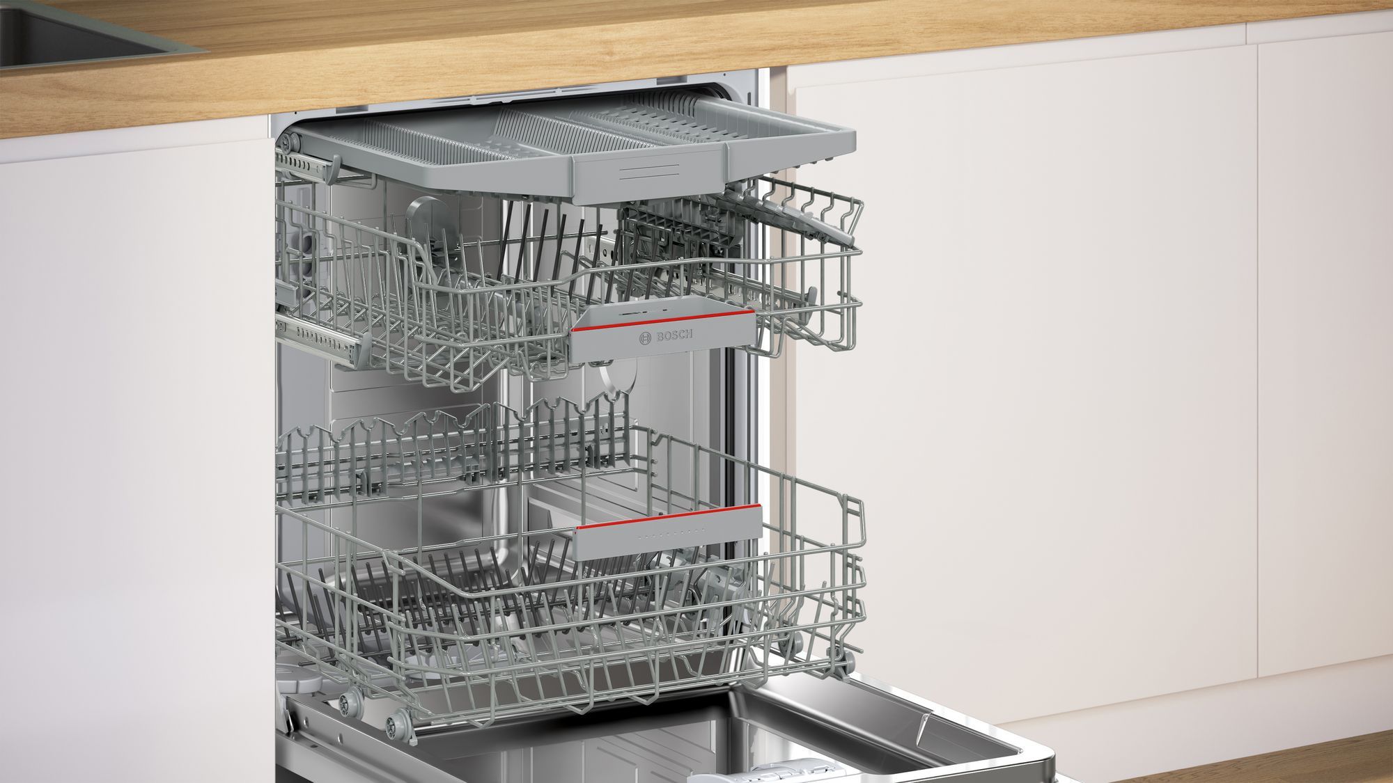 Lave vaisselle tout integrable 60 cm BOSCH Connecté 14 couverts 42dB Inox - SBV4HCX07E