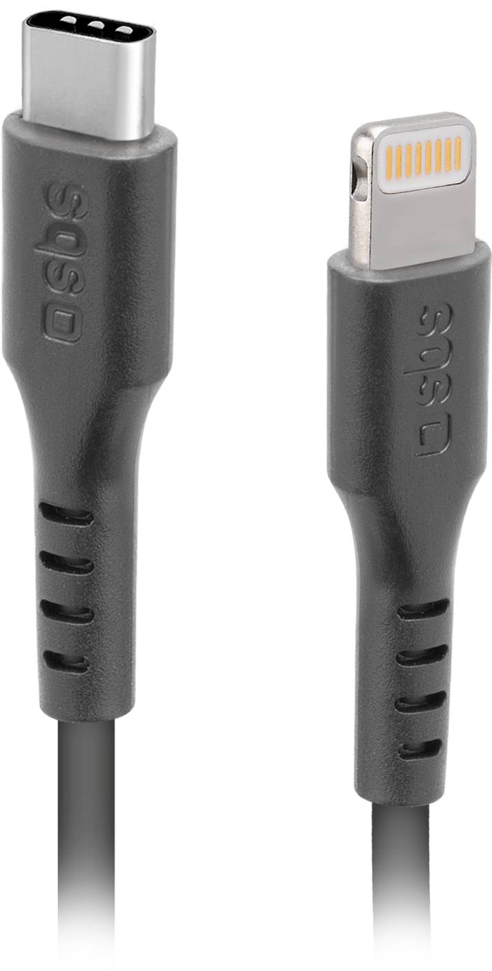 Câble USB SBS USB-C vers Lightning Noir TECABLELIGTC1K