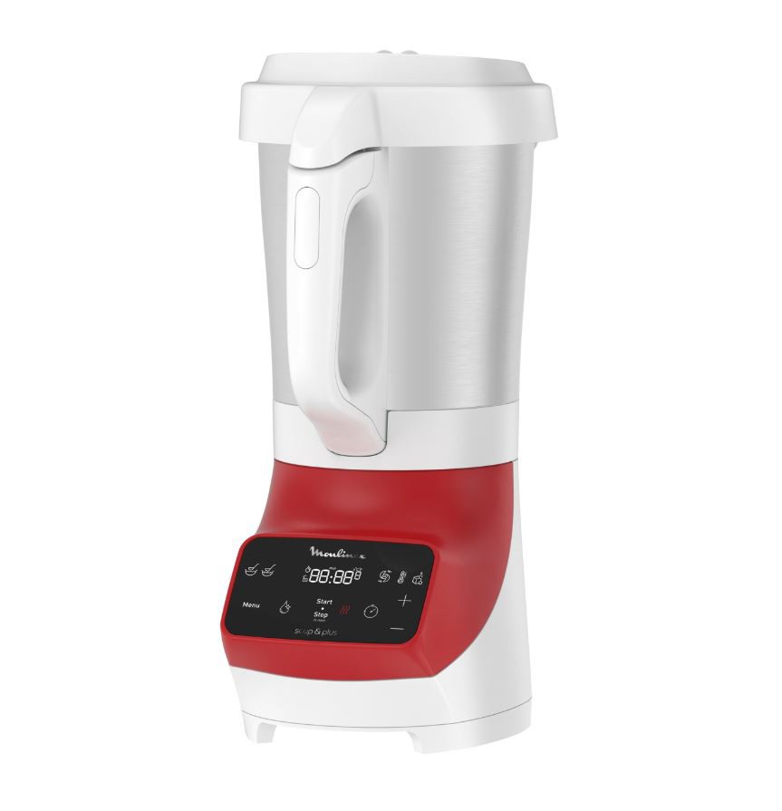 MOULINEX Blender chauffant Soup & Plus 1100W Rouge - LM924500