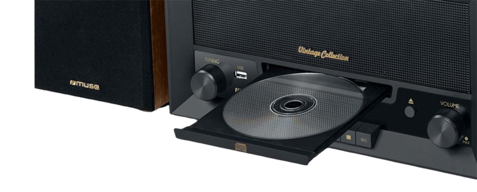 Platine vinyle USB MUSE 2x20W - MT-120MB