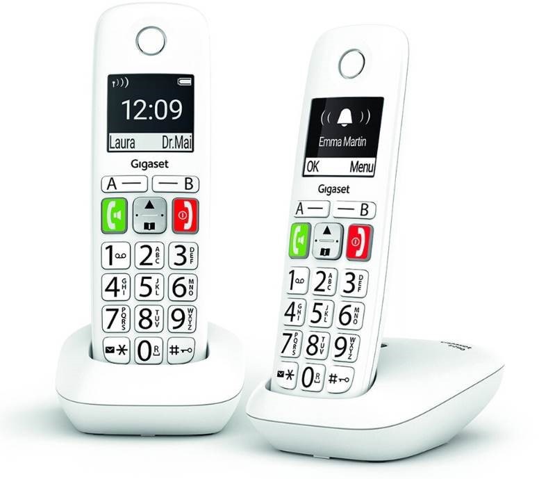 GIGASET Téléphone sans fil   E290DUO-BLANC