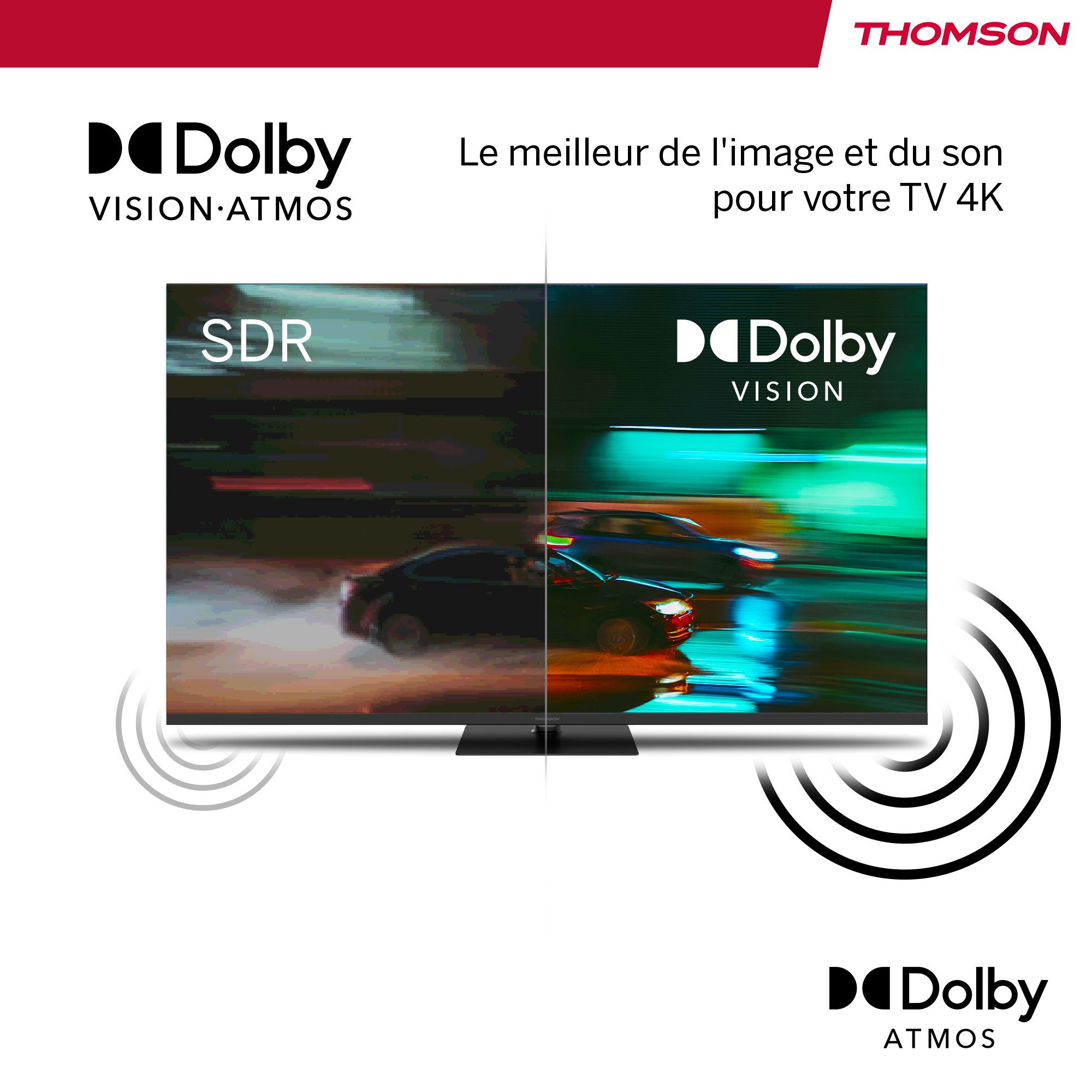 TV Mini LED 4K 164 cm THOMSON 75" 4K 144Hz Noir - 75MG7C15