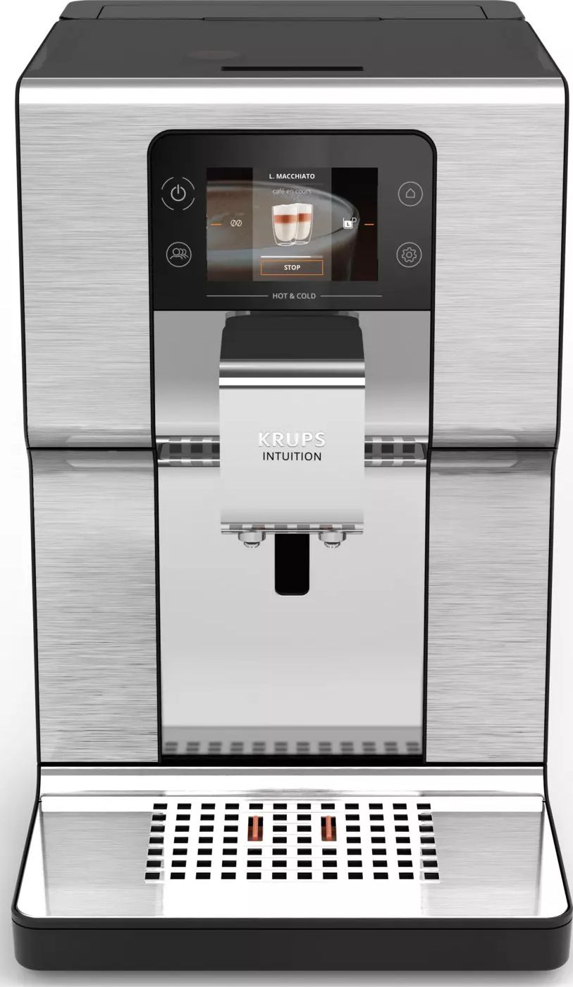 Robot expresso KRUPS Cold Brew Aroma One Touch Cappuccino Argent EA879EE0