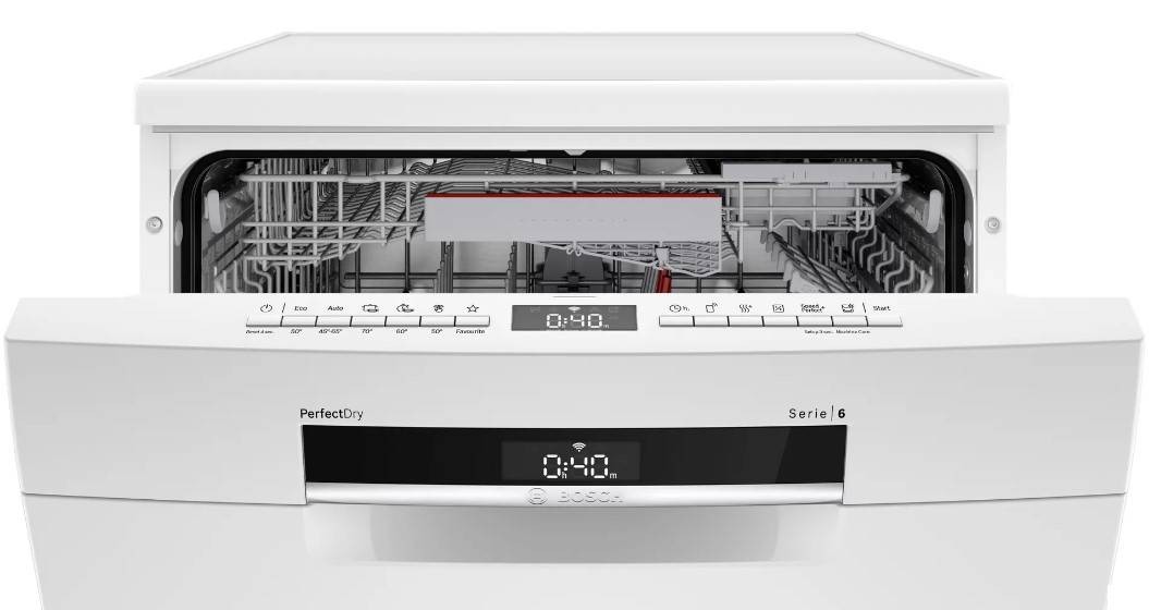 Lave vaisselle 60 cm BOSCH Série 6 Home Connect PerfectDry 42dB 13 couverts - SMS6ZDW08E Lave vaisselle 60 cm BOSCH Série 6 Home Connect PerfectDry 42dB 13 couverts - SMS6ZDW08E