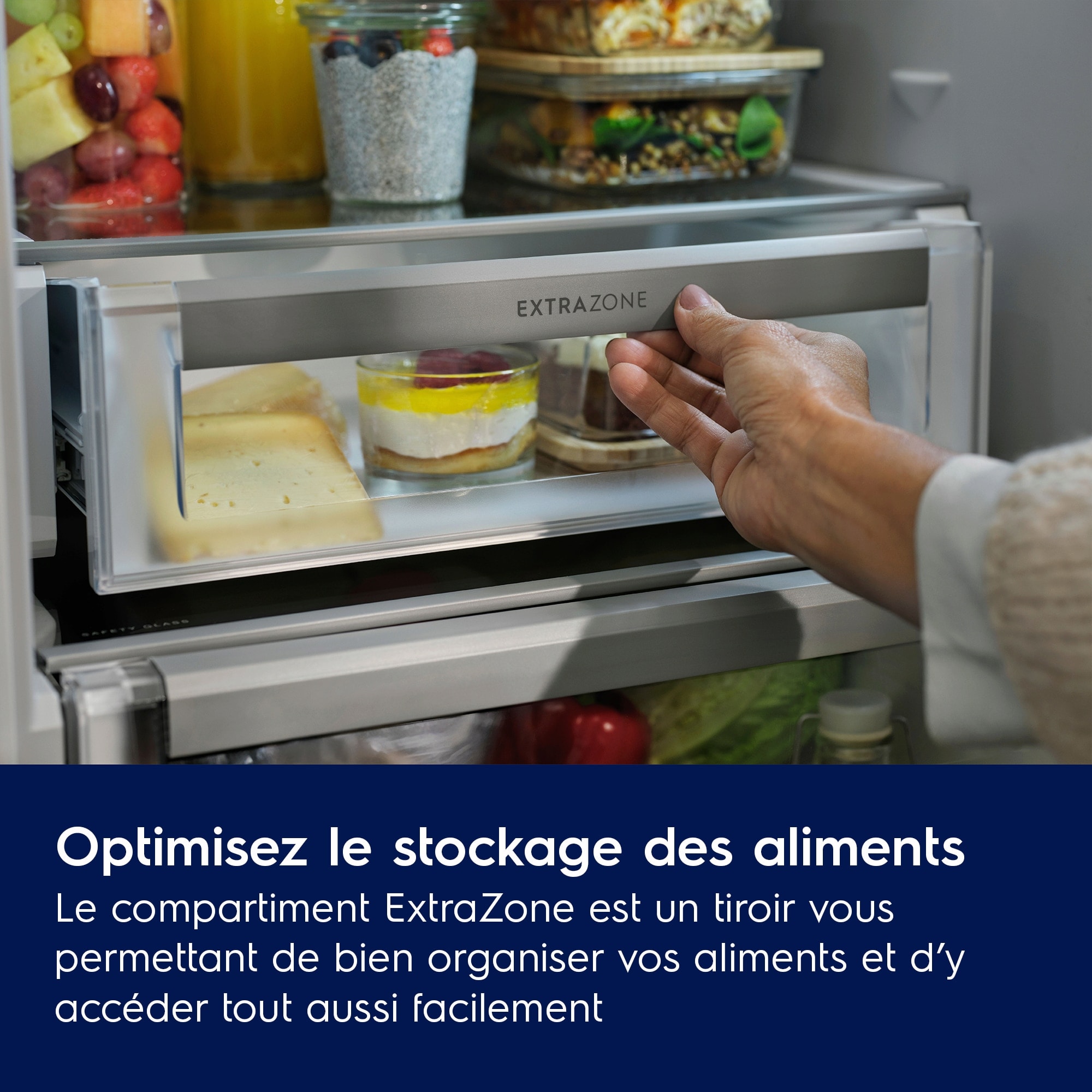 Réfrigérateur encastrable 1 porte ELECTROLUX 307L Froid brassé Blanc - KRF6DD18S1
