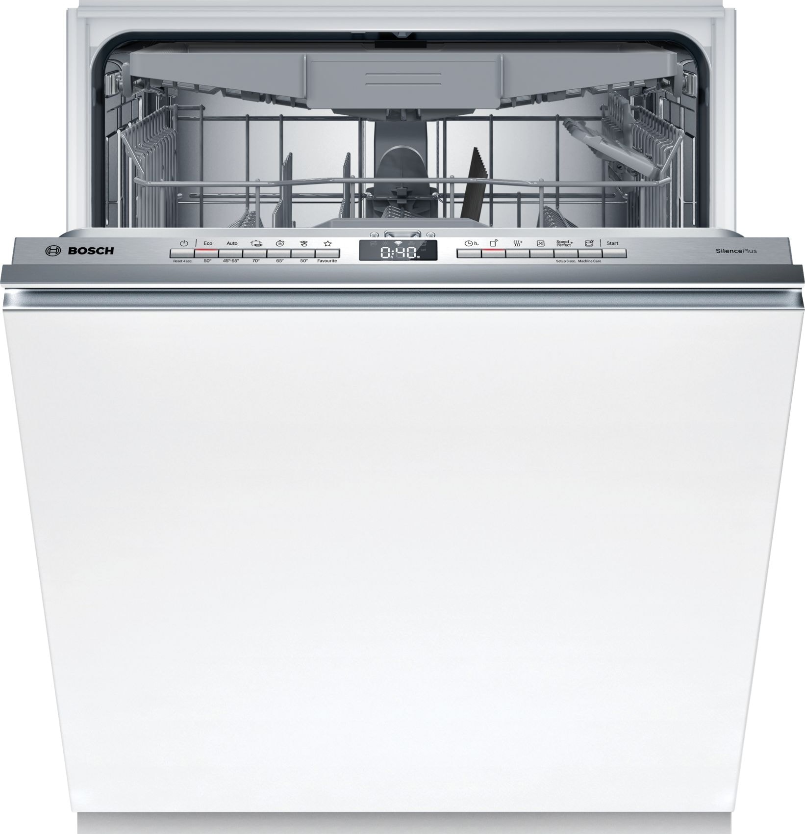 Lave vaisselle tout integrable 60 cm BOSCH Connecté 14 couverts 42dB Blanc SMV4HCX07E