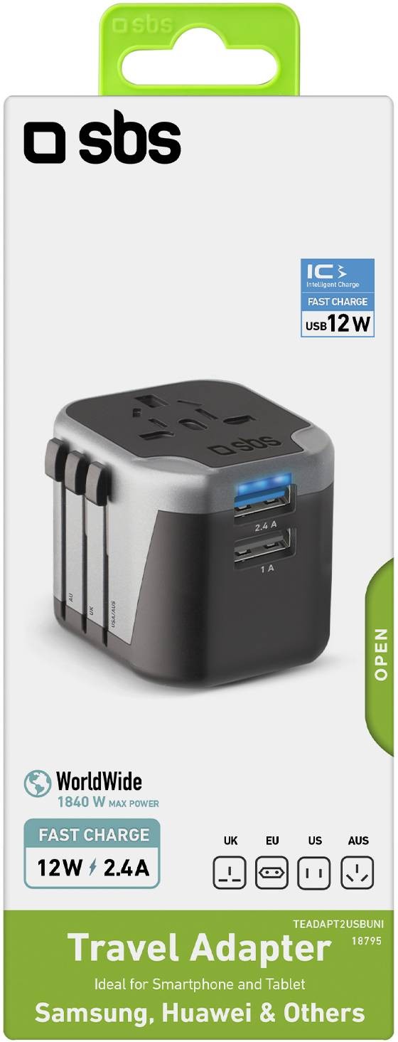Adaptateur de voyage SBS  - ADAPTATEURVOYAGE12W