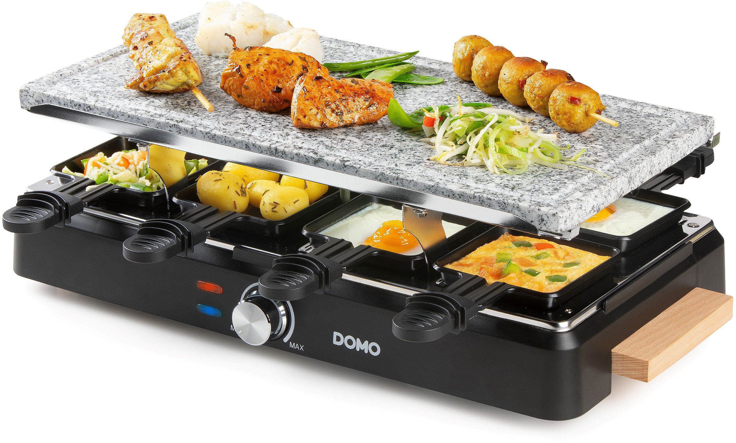 Raclette Multifonction DOMO 8 personnes 1400W Noir - DO9262G