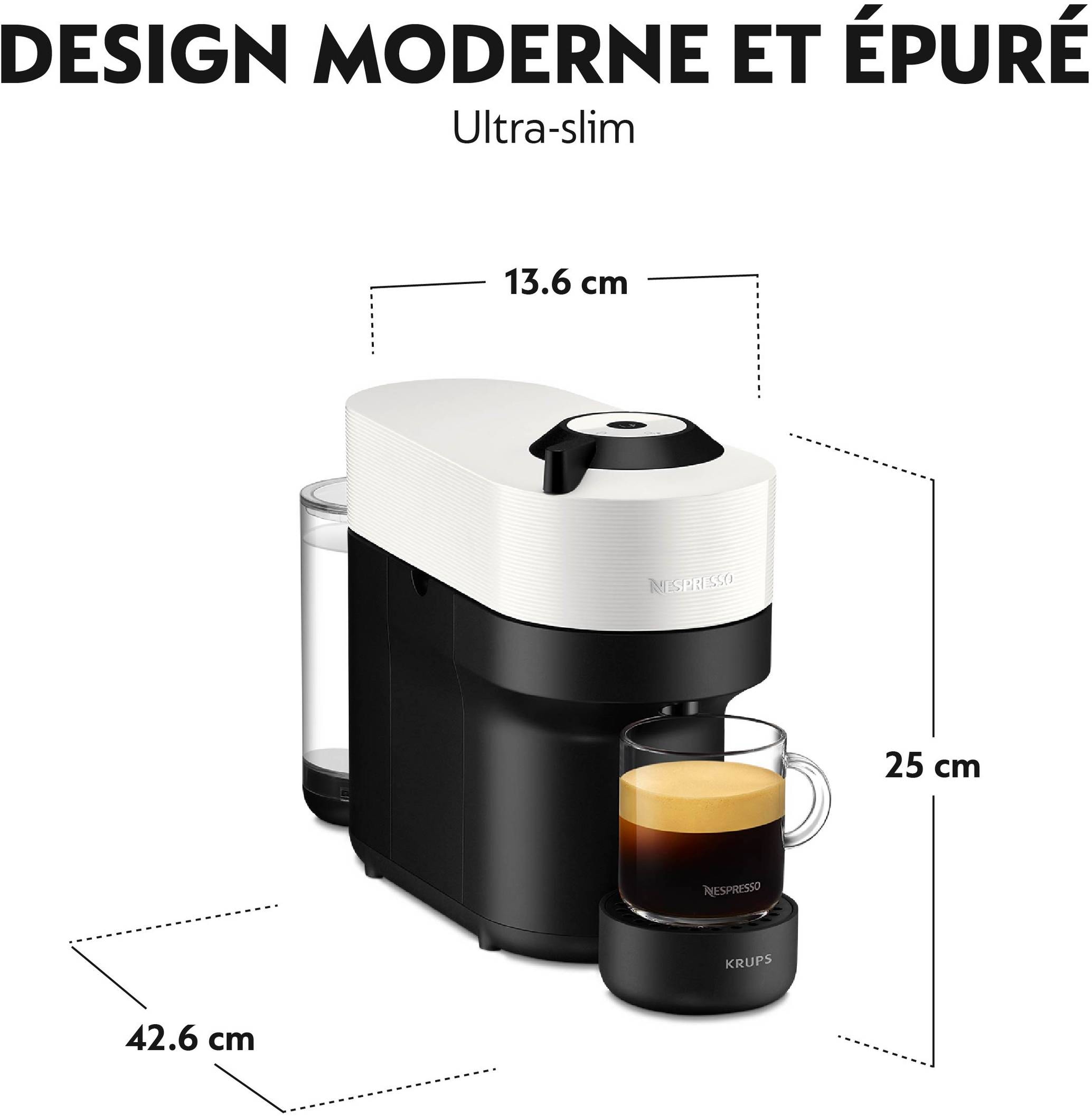 Nespresso Vertuo KRUPS à dosettes, Nespresso, Vertuo Pop, Blanc - YY4889FD