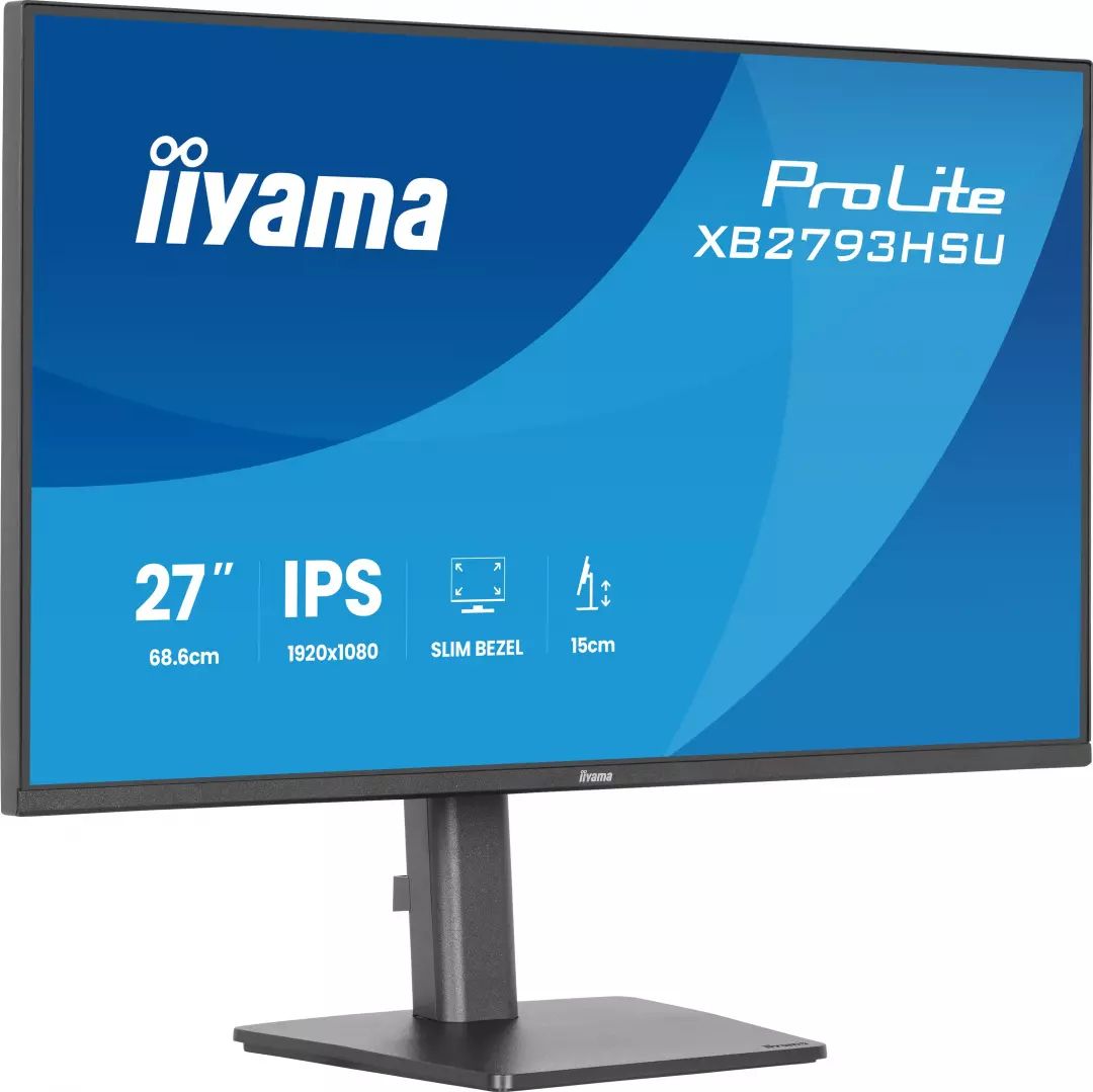Ecran 27 pouces Full HD IIYAMA IPS Hub USB Noir - XB2793HSU-B1