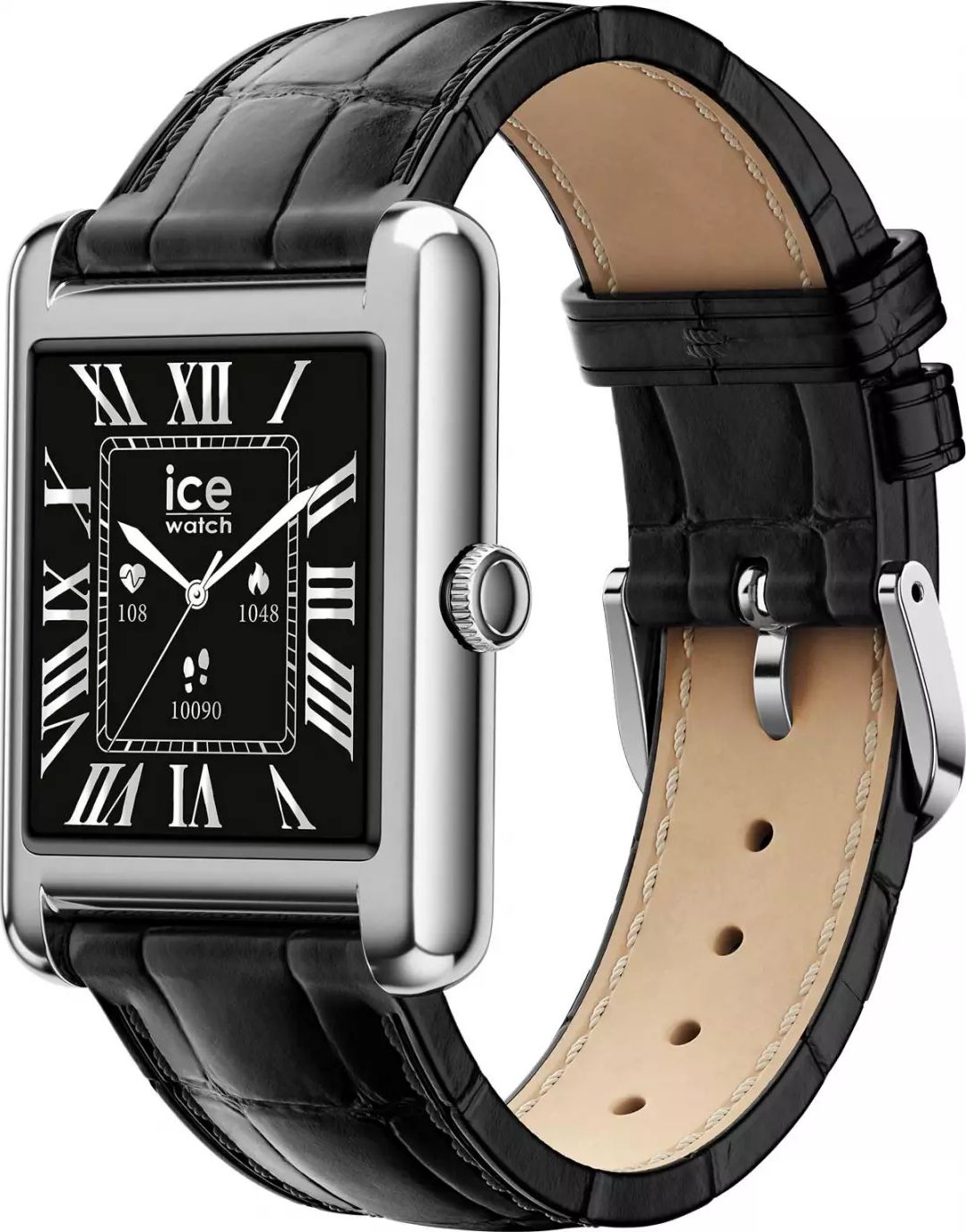 Montre connectée ICE WATCH Ice Smart Tks 2.0 1.41'' Bluetooth Noir - SMARTTK2SILVBKCROCO