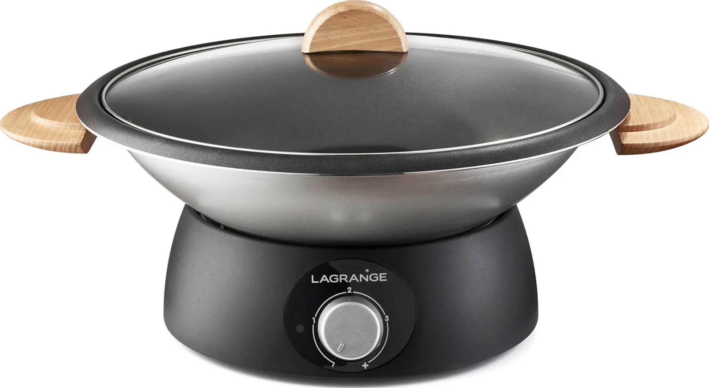Duo Fondue + Wok LAGRANGE 8 personnes 900W Noir - 349019