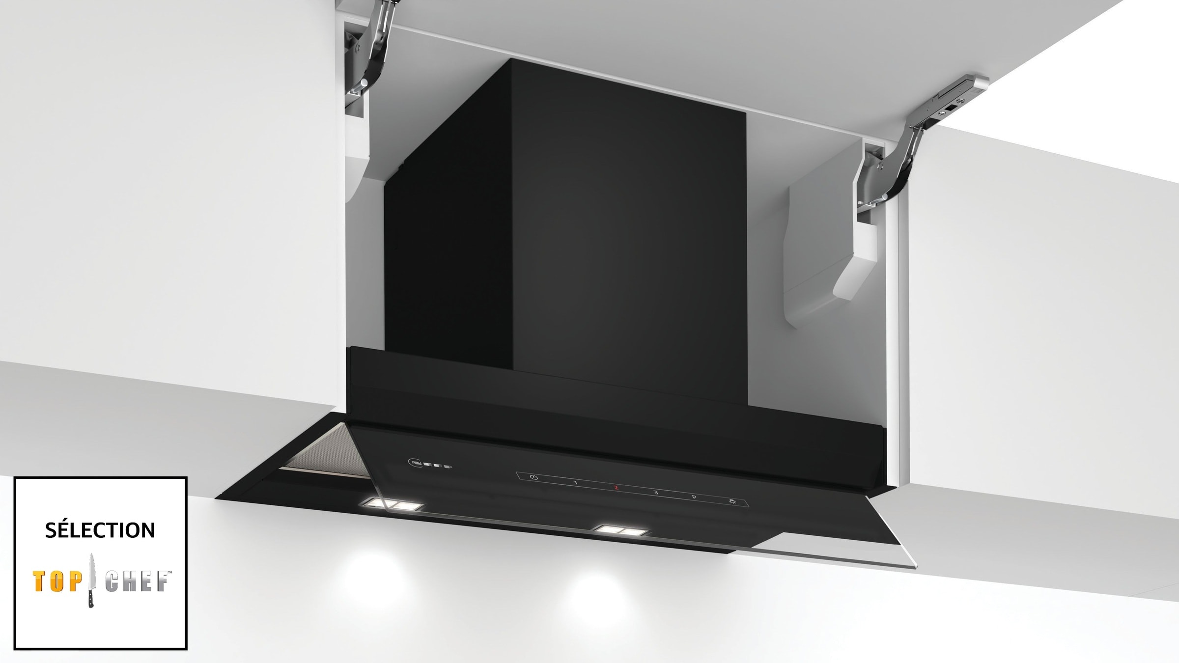 Hotte intégrée NEFF 4 vitesses 59.7cm Noir - D65XAM2S0
