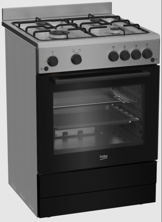 Cuisiniere gaz BEKO 4 Foyers 60 cm Inox FBG62031XCS