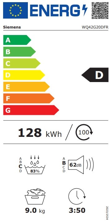 Sèche-linge pompe à chaleur SIEMENS iQ500, autoDry, 9kg, Blanc - WQ42G20DFR Sèche-linge pompe à chaleur SIEMENS iQ500, autoDry, 9kg, Blanc - WQ42G20DFR
