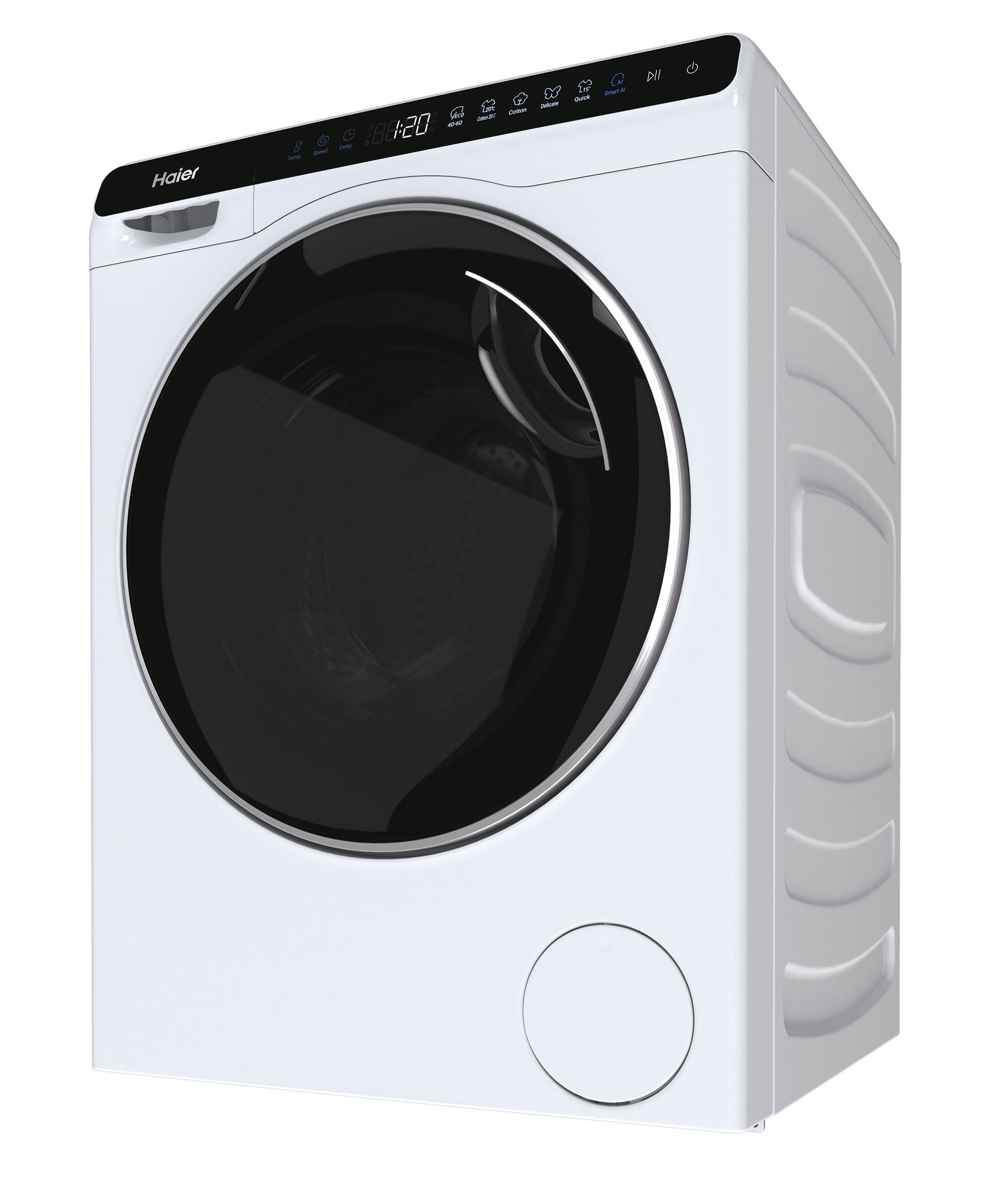 Lave linge Frontal HAIER ,1200 trs/mn, 5kg, Blanc - HW50-BP12307-S Lave linge Frontal HAIER ,1200 trs/mn, 5kg, Blanc - HW50-BP12307-S