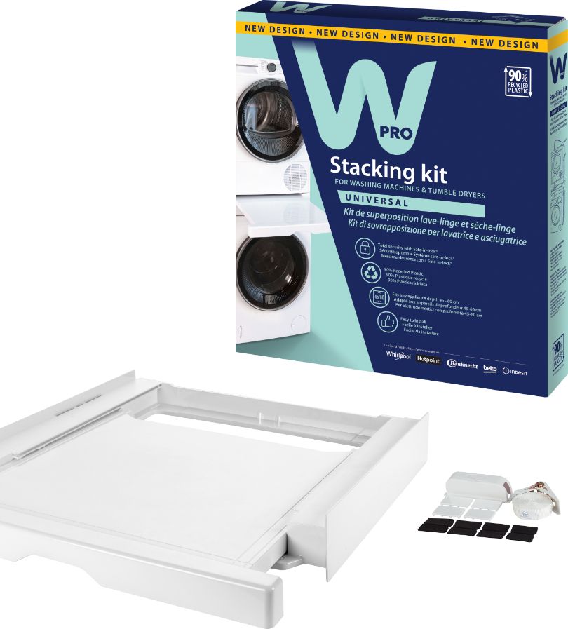 Kit de superposition WPRO Tablette 45-60 cm Blanc SKN101
