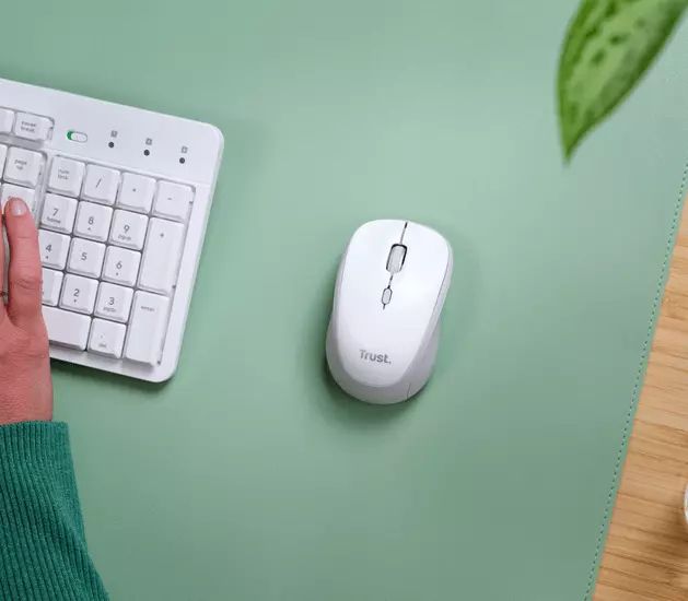 Souris sans fil TRUST Optique Bluetooth Blanc - YVI+COMPACTBLC-25454