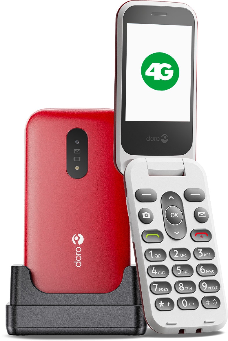 Téléphone mobile DORO  - 2820-ROUGE