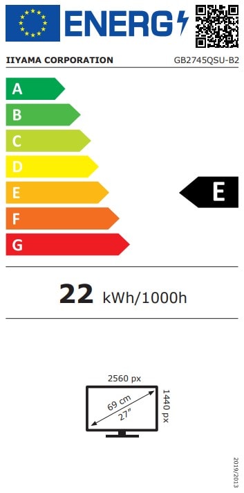 Ecran 27 pouces IIYAMA  - IIGB2745QSUB2