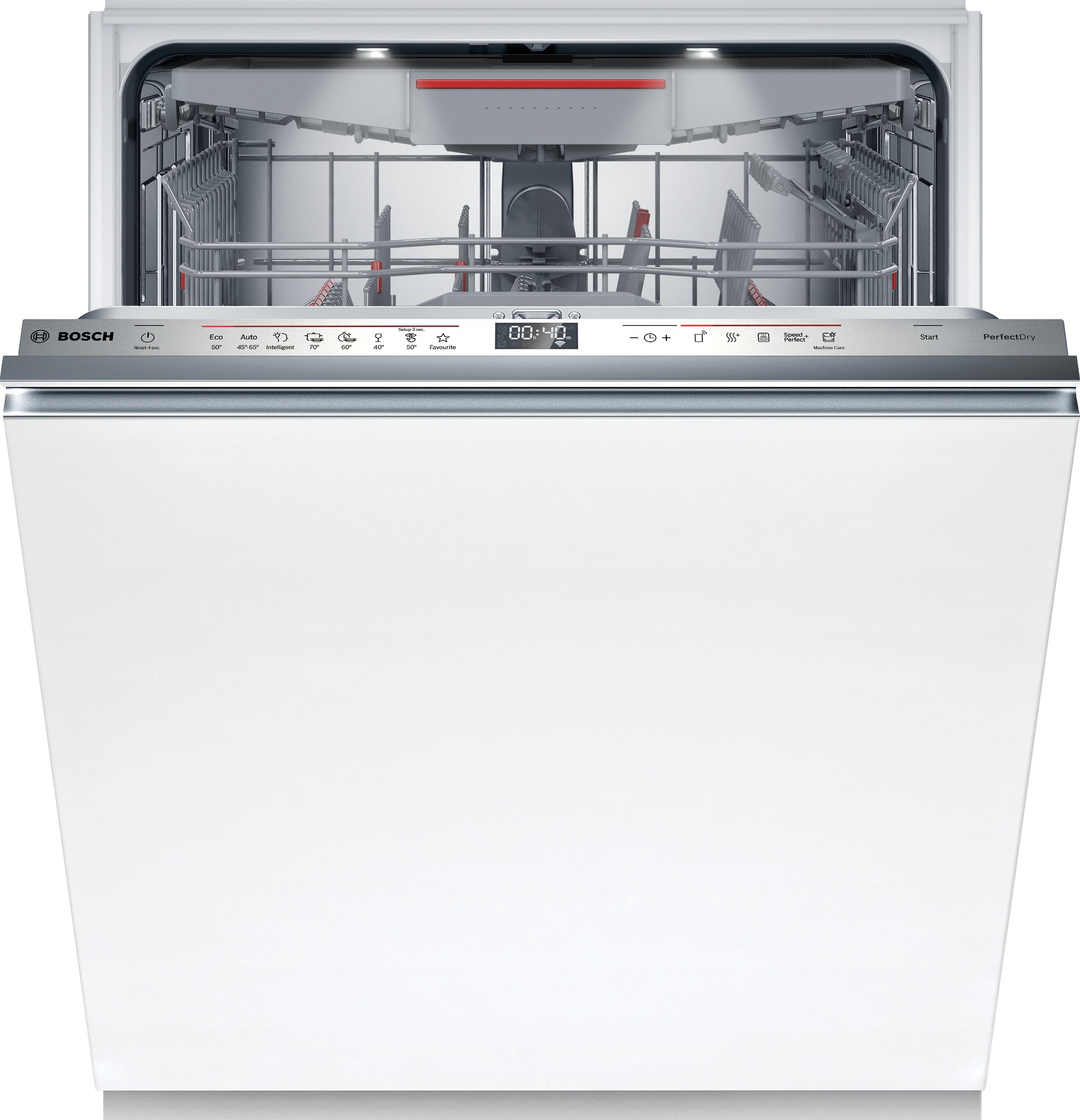 Lave vaisselle tout integrable 60 cm BOSCH Zeolith EcoSilence Drive 39 dB 14 couverts Inox SMV6ZCX03E