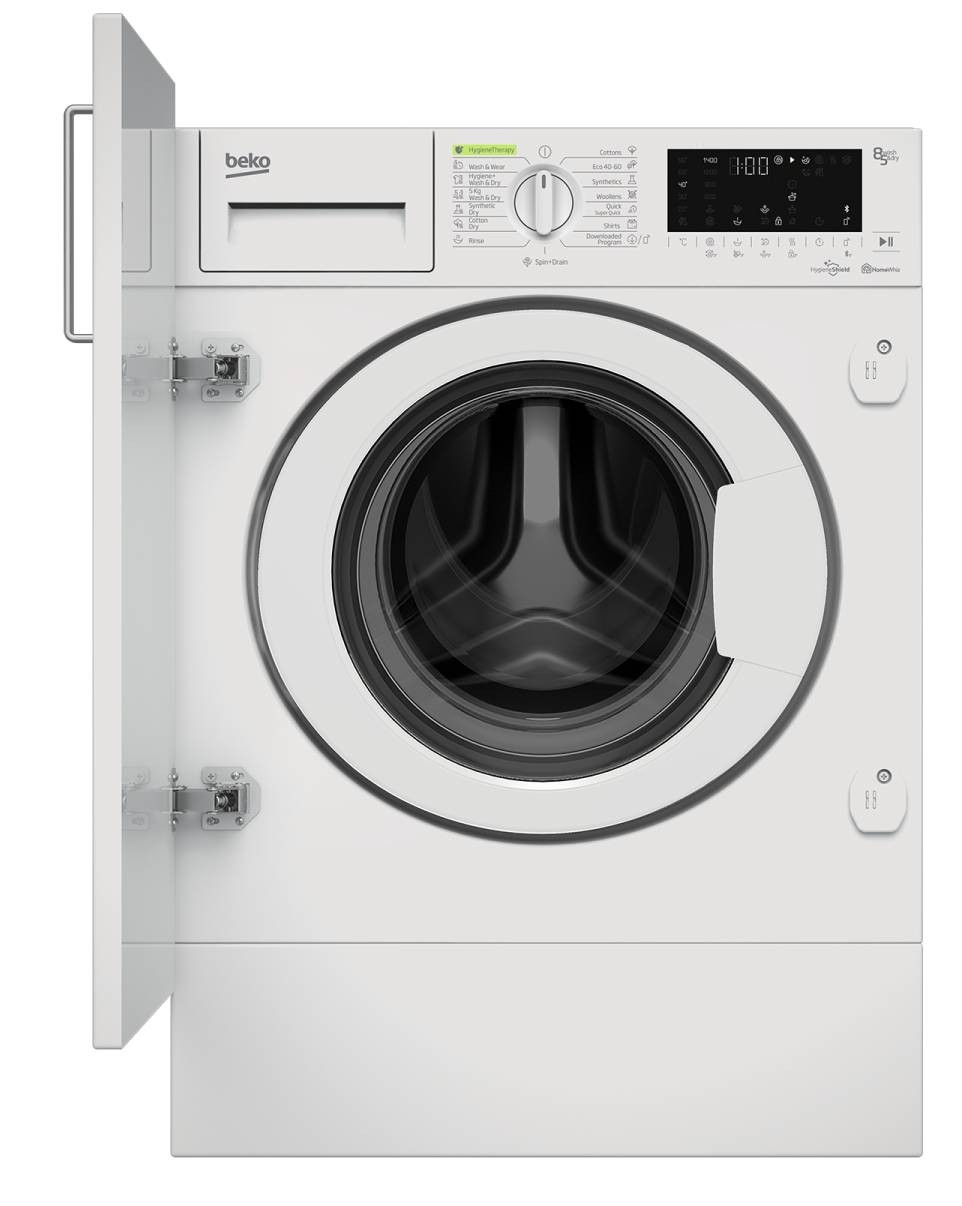 BEKO Lave linge sechant encastrable 15 programmes SteamCure HomeWhiz 8kg HITV8736B0HT BEKO Lave linge sechant encastrable 15 programmes SteamCure HomeWhiz 8kg HITV8736B0HT
