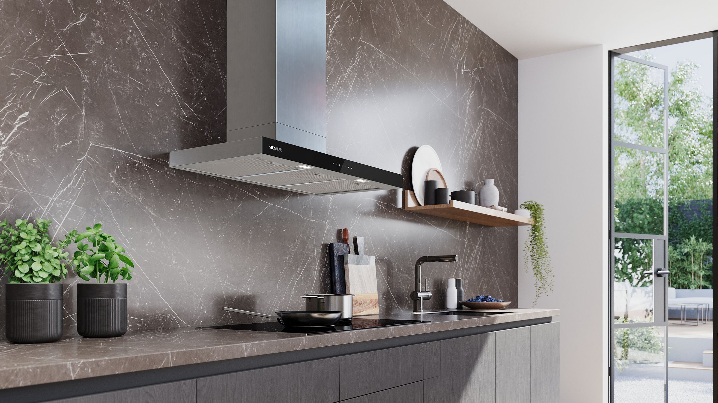 Hotte decorative murale SIEMENS  - LC97BDN30