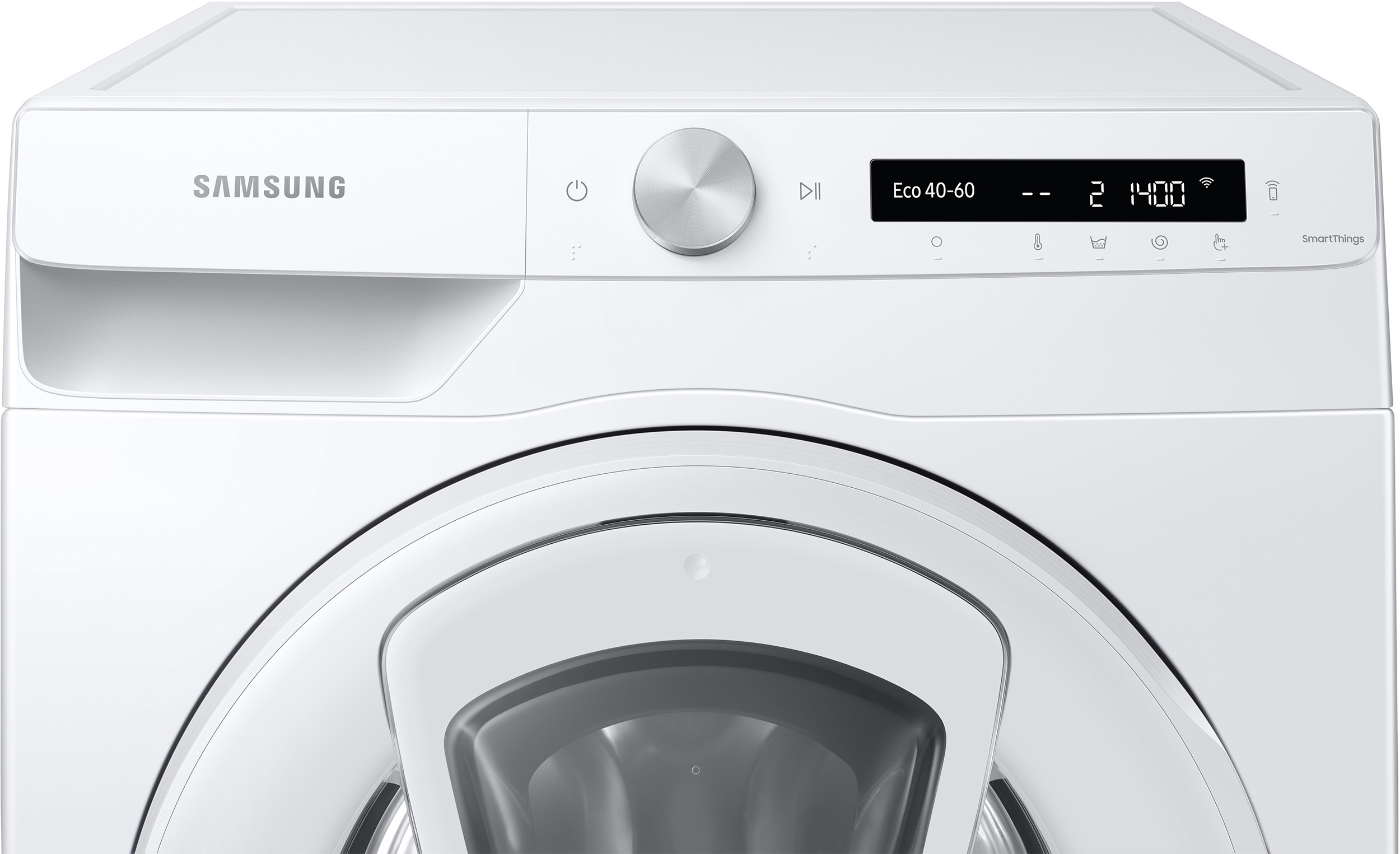 SAMSUNG Lave linge Frontal ecobubble AddWash 8kg Blanc - WW90T554DTWS3