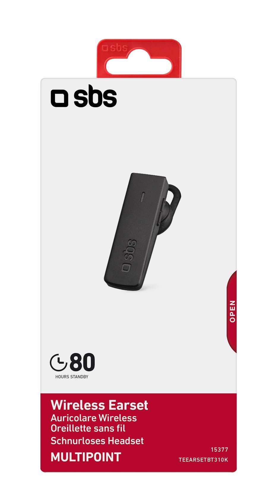 Casque sans fil SBS Multipoint avec serre-tête - CAQUE-MULTIPOINT