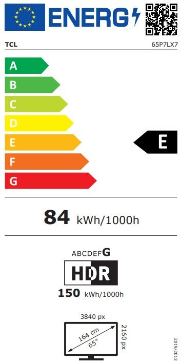 TV QLED 4K 164 cm TCL  - 65P7L