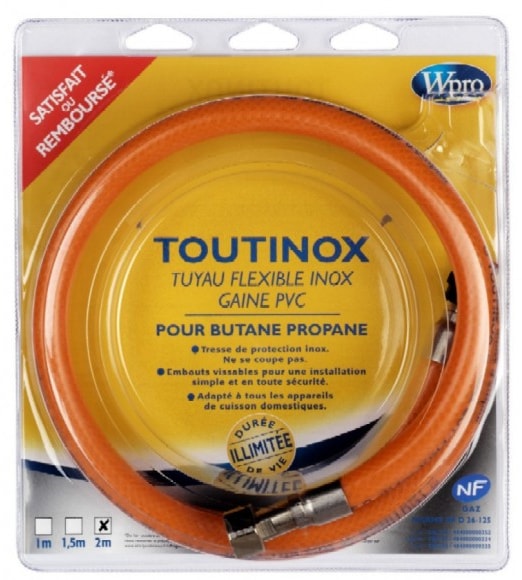 Flexible gaz butane et propane WPRO Inox TBE200