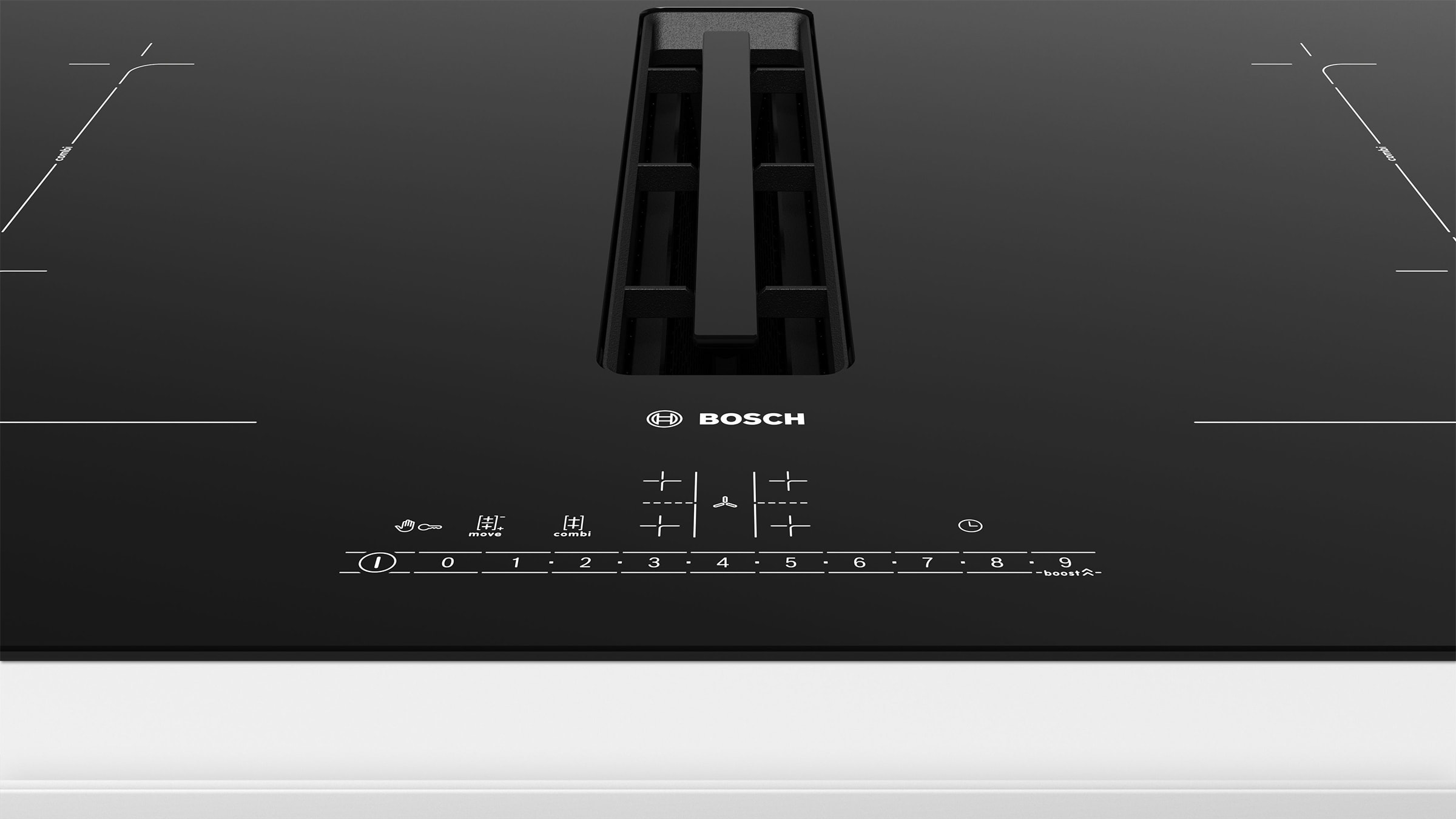 Plaque induction BOSCH Série 6 4 Foyers induction dont 2 combiZone 80cm Noir - PVQ811F15E Plaque induction BOSCH Série 6 4 Foyers induction dont 2 combiZone 80cm Noir - PVQ811F15E