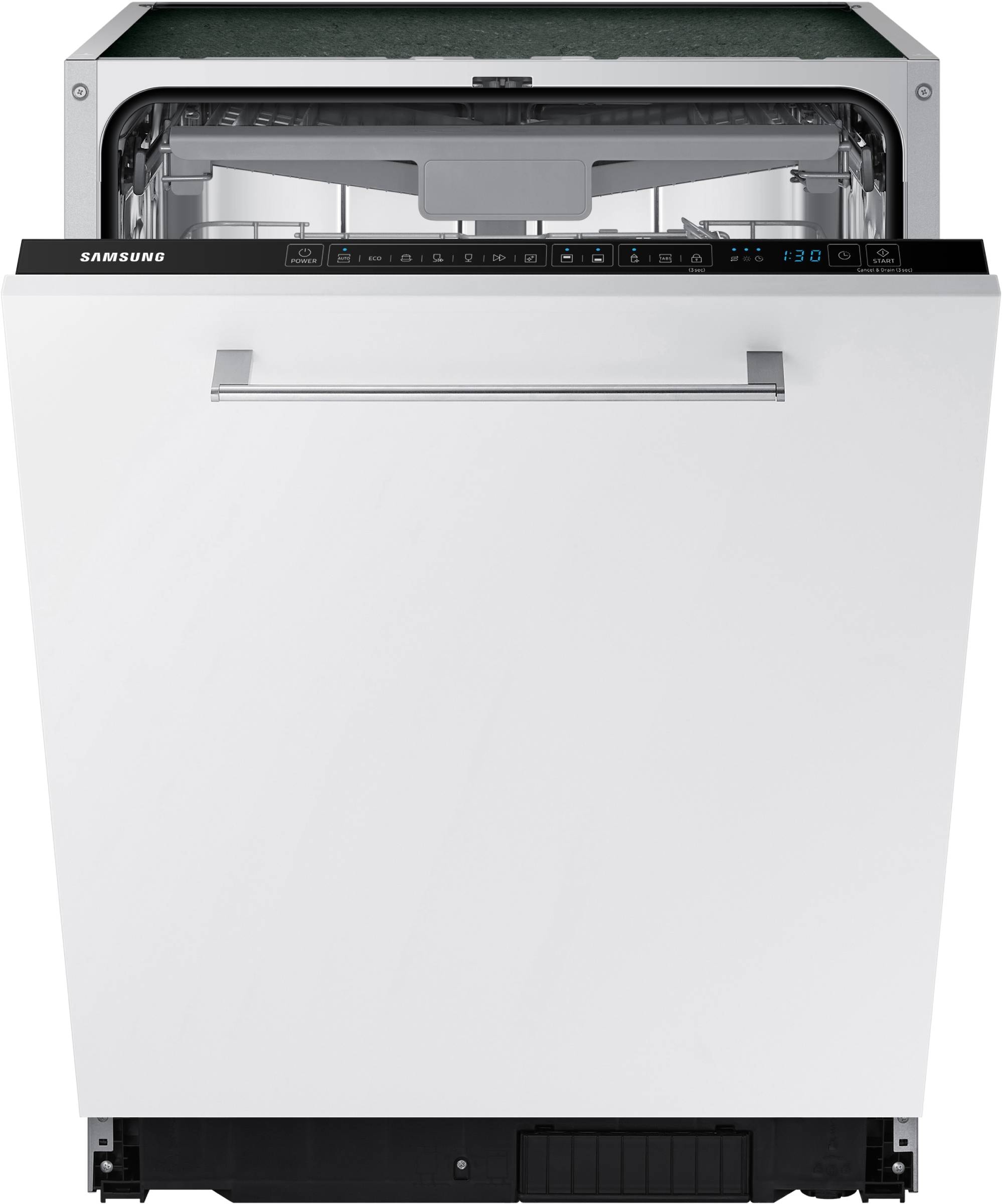 Lave vaisselle tout integrable 60 cm SAMSUNG Ouverture auto 14 couverts 44dB Blanc DW60CG550B00
