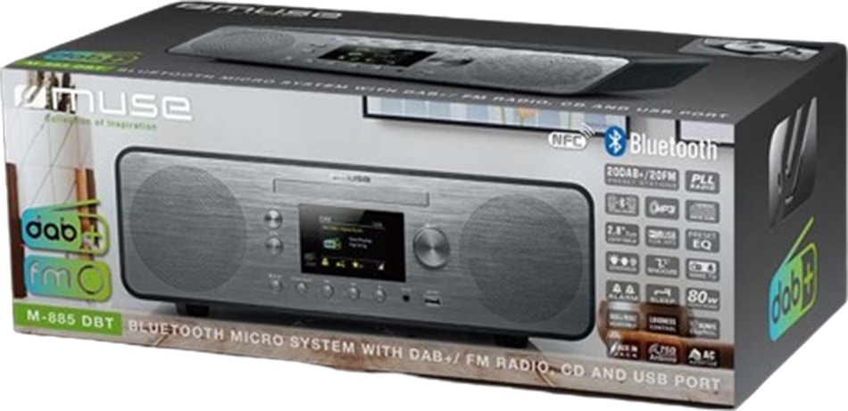 Micro chaîne hifi MUSE 80W - M-885DBT