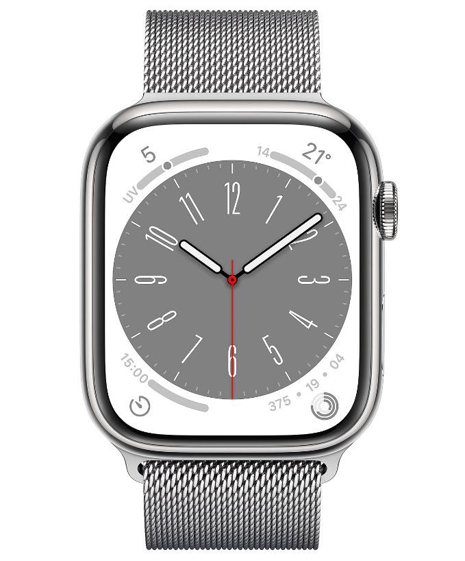 APPLE Montre connectée Watch Série 8 GPS + Cellular 45mm Acier Gris WATCH8-MNKJ3NF APPLE Montre connectée Watch Série 8 GPS + Cellular 45mm Acier Gris WATCH8-MNKJ3NF