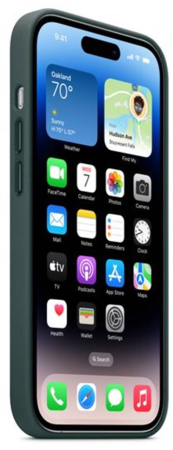 Coque iPhone APPLE 14 Pro cuir vert - MPPH3ZM/A