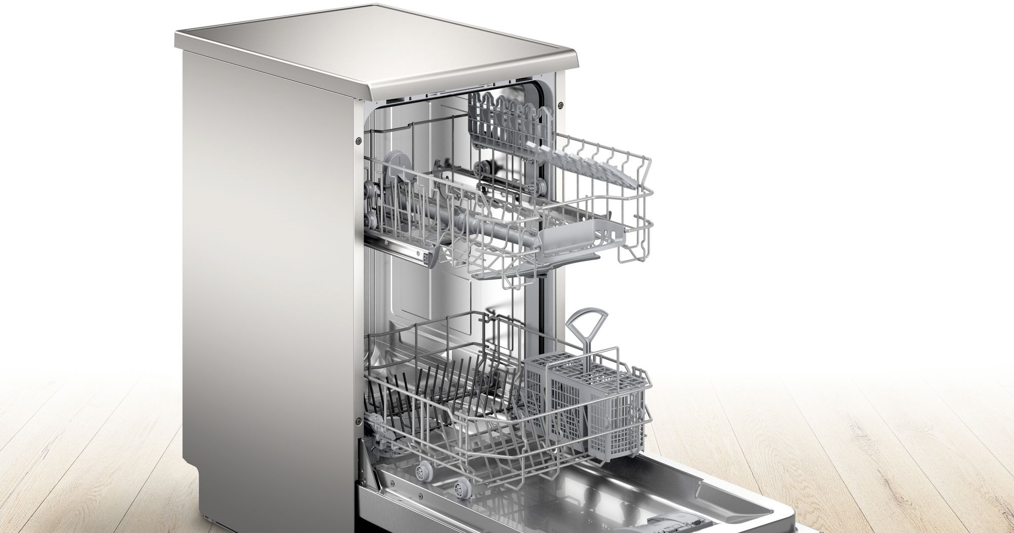 BOSCH Lave vaisselle 45 cm Serie 2 Home Connect 46dB 9 Couverts - SPS2HKI59E