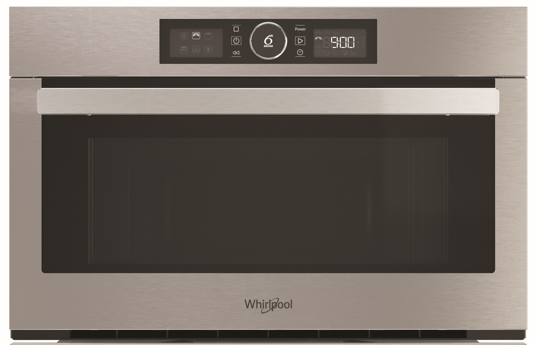 WHIRLPOOL Micro ondes Grill Encastrable 6ème sens Jet Defrost 1000W 31L Inox - AMW730IX