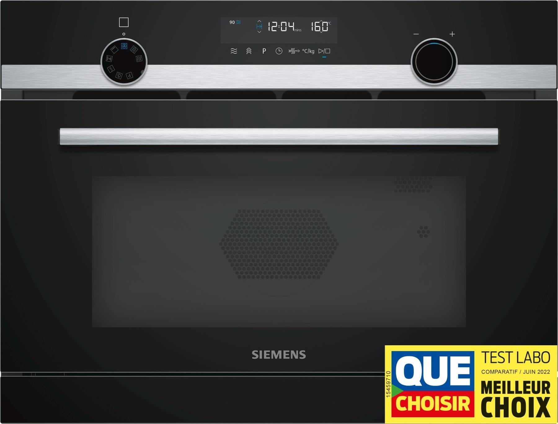 SIEMENS Four encastrable vapeur Micro-ondes iQ500 36L Noir