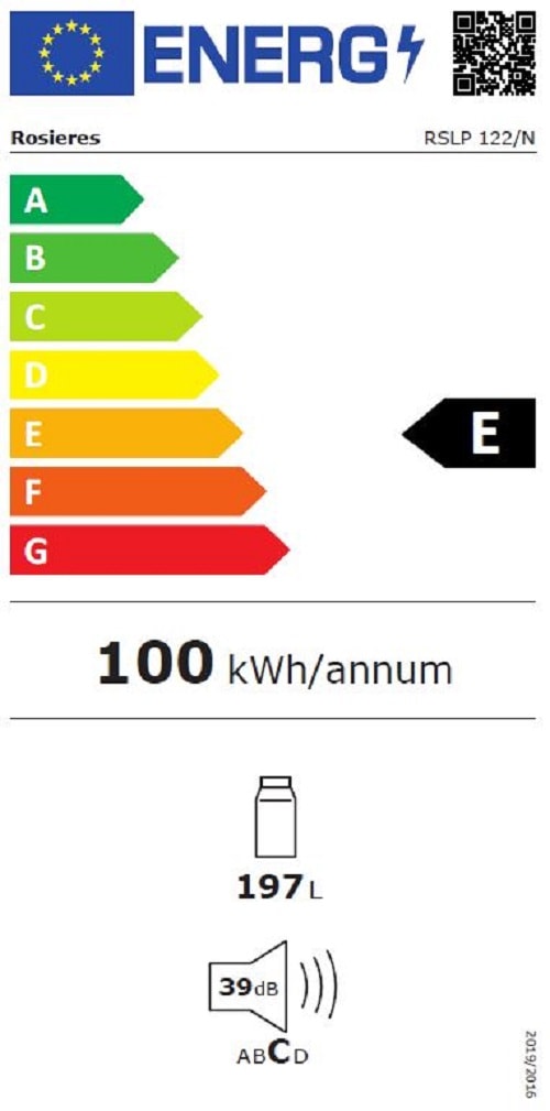 Réfrigérateur encastrable 1 porte ROSIERES  - RSLP122/N