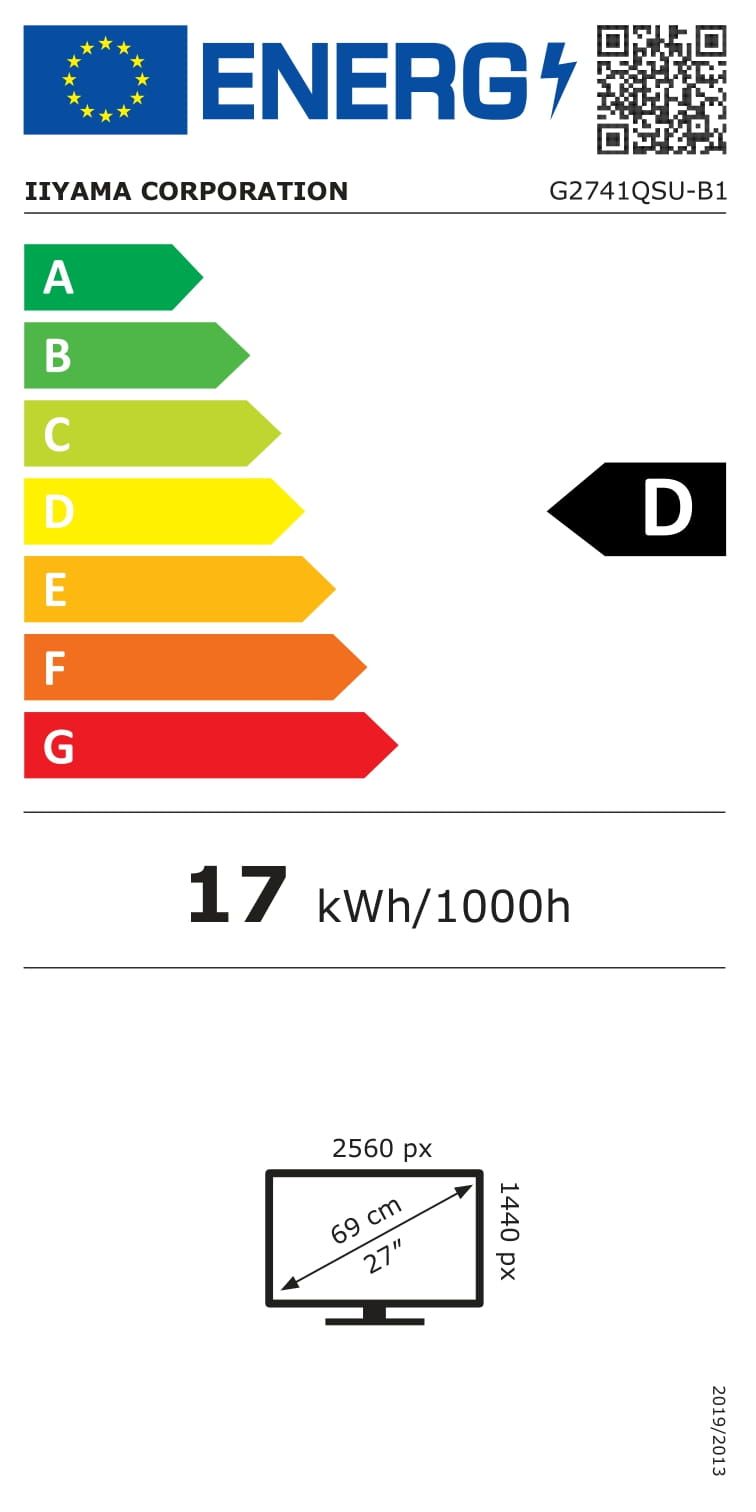 Ecran 27 pouces QHD IIYAMA  - G2741QSU-B1