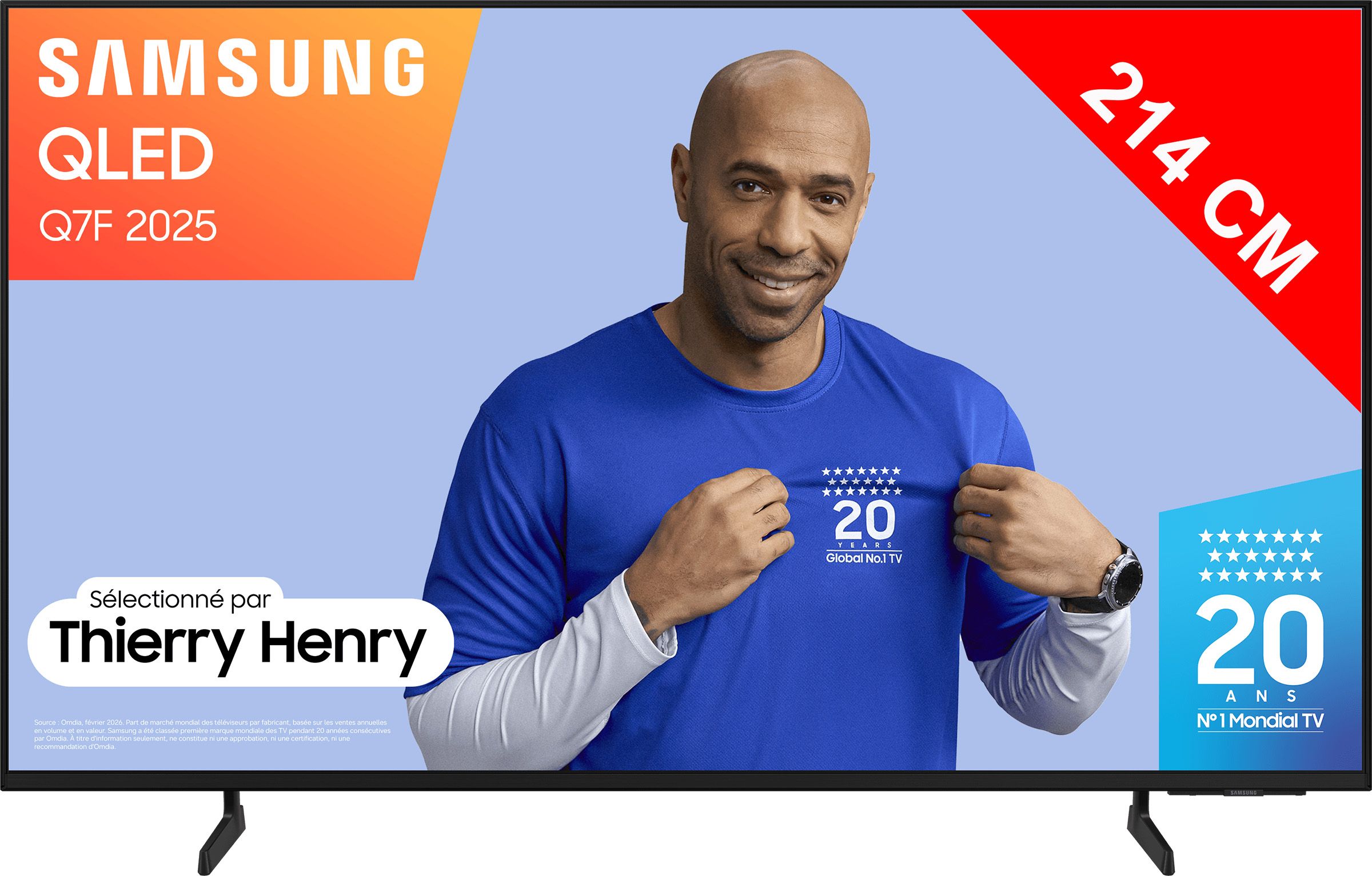 TV QLED 4K 214 cm SAMSUNG 85'' 60Hz Noir TQ85Q7F
