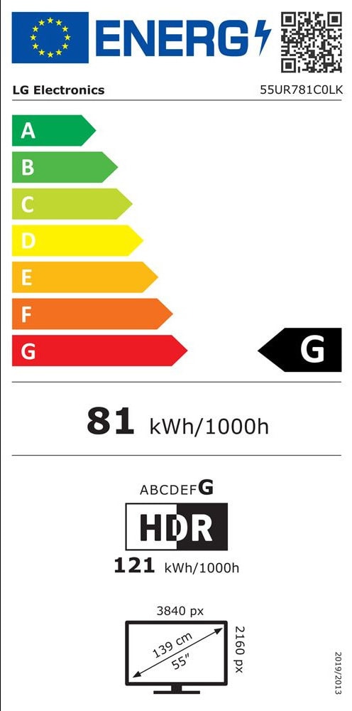 TV LED 4K 139 cm LG - 55UR781C0LK TV LED 4K 139 cm LG - 55UR781C0LK