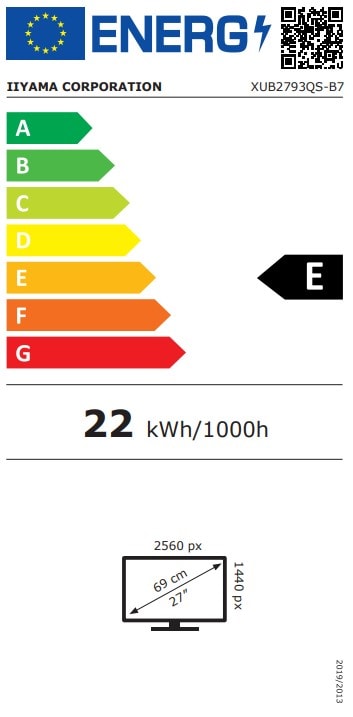 Ecran 27 pouces IIYAMA  - IIXUB2793QSB7