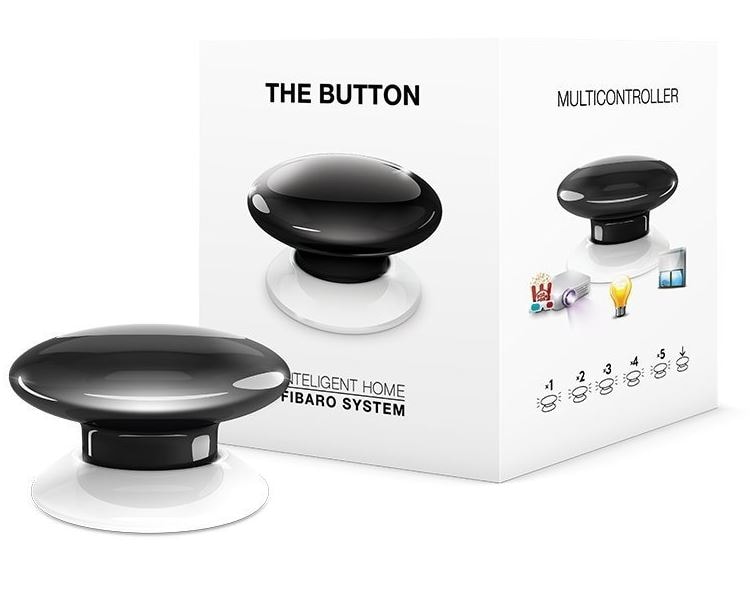 Télécommande radio FIBARO Noir FIBBUT-BK