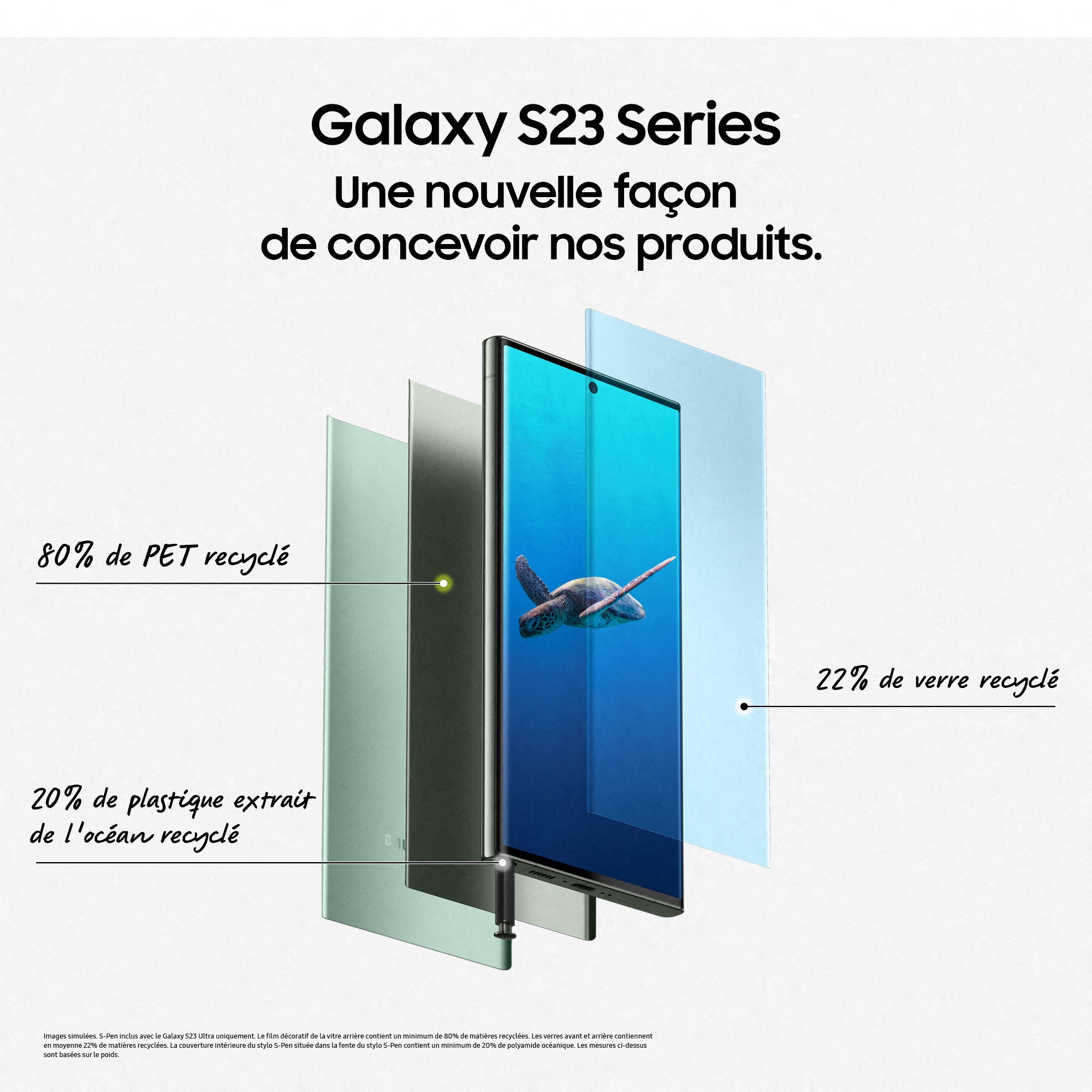 SAMSUNG Smartphone Galaxy S23 Ultra 5G 512Go Crème - GALAXY-S23U-512CREME