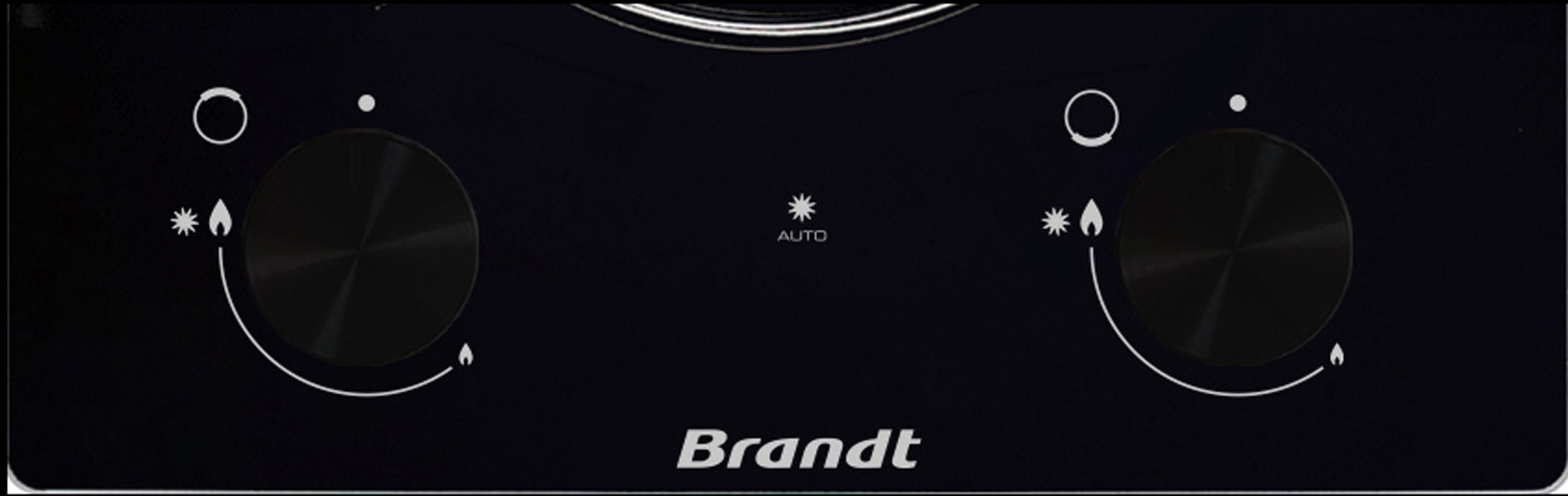 Domino gaz BRANDT 2 foyers 30 cm 3000W Noir - BPG3200B