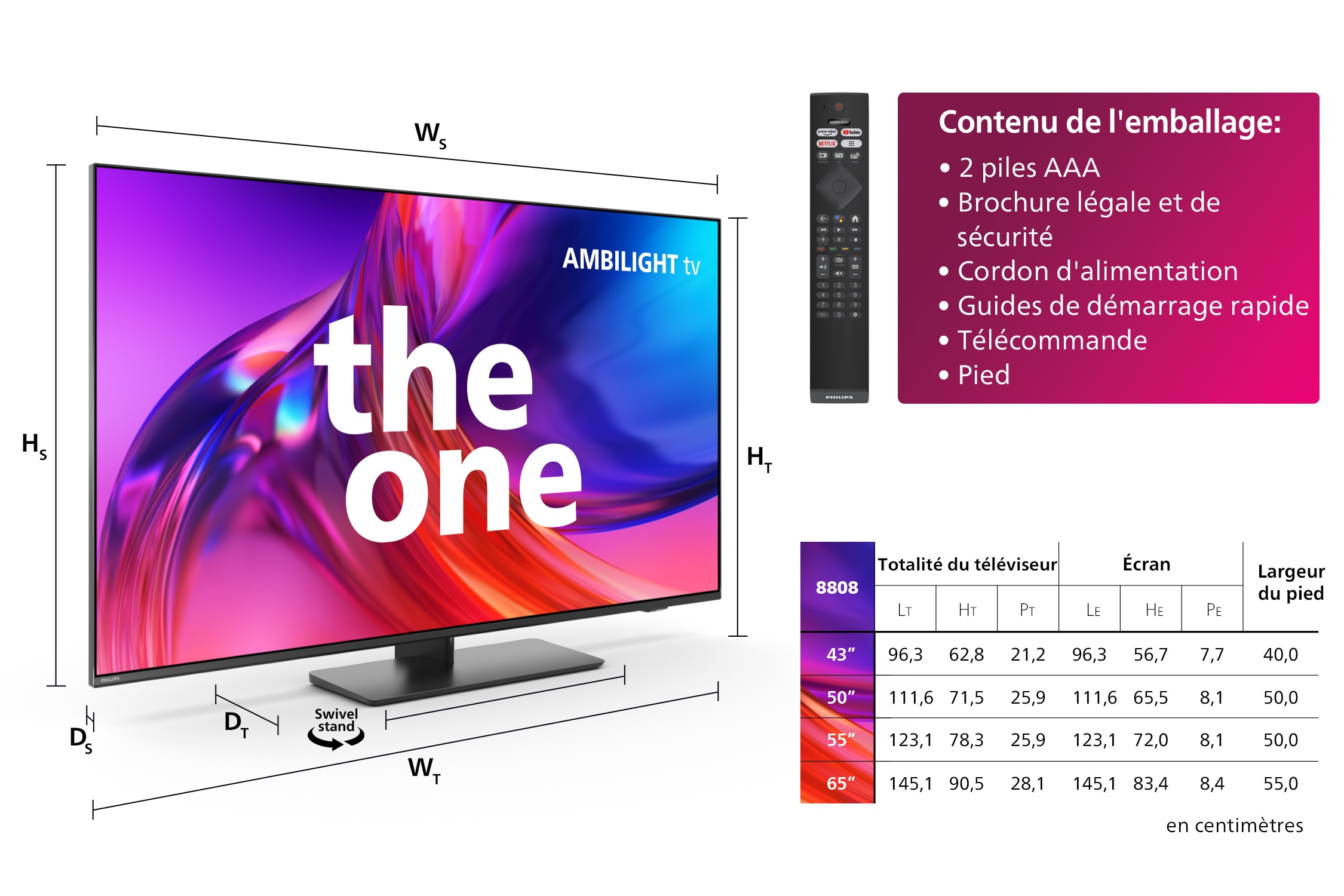 TV LED 4K 126 cm PHILIPS - 50PUS8808/12 TV LED 4K 126 cm PHILIPS - 50PUS8808/12