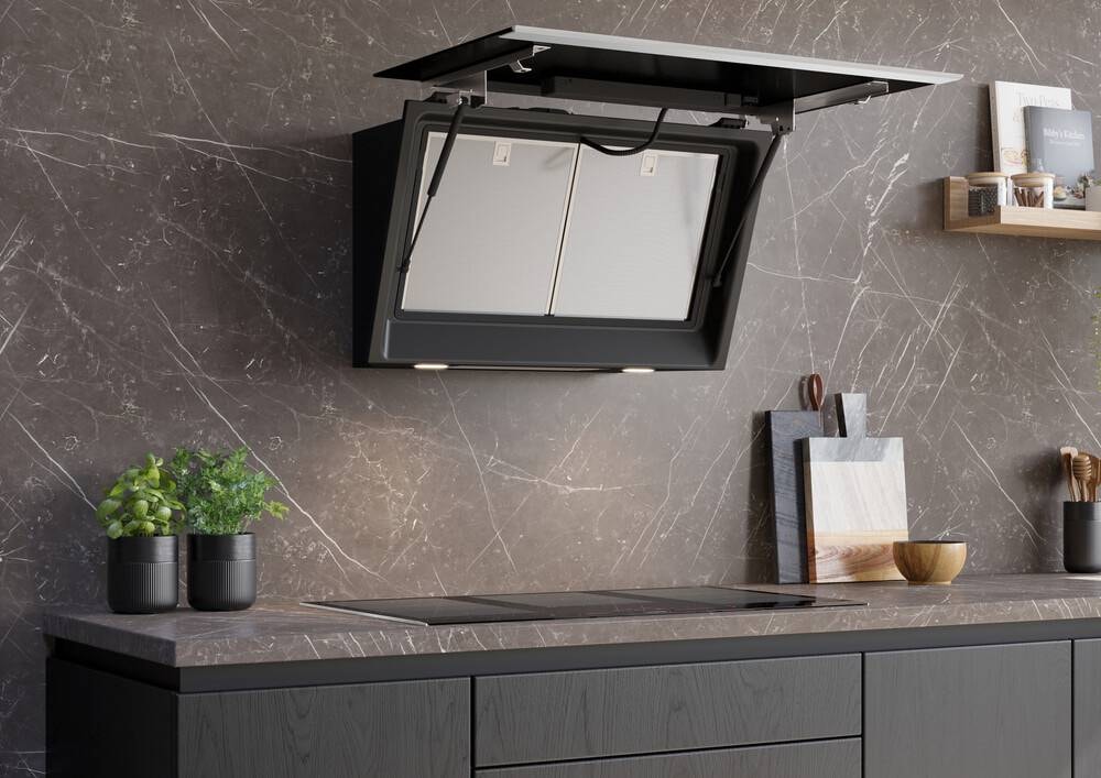 Hotte decorative murale SIEMENS 90cm 70dB Noir - LC91KLT60