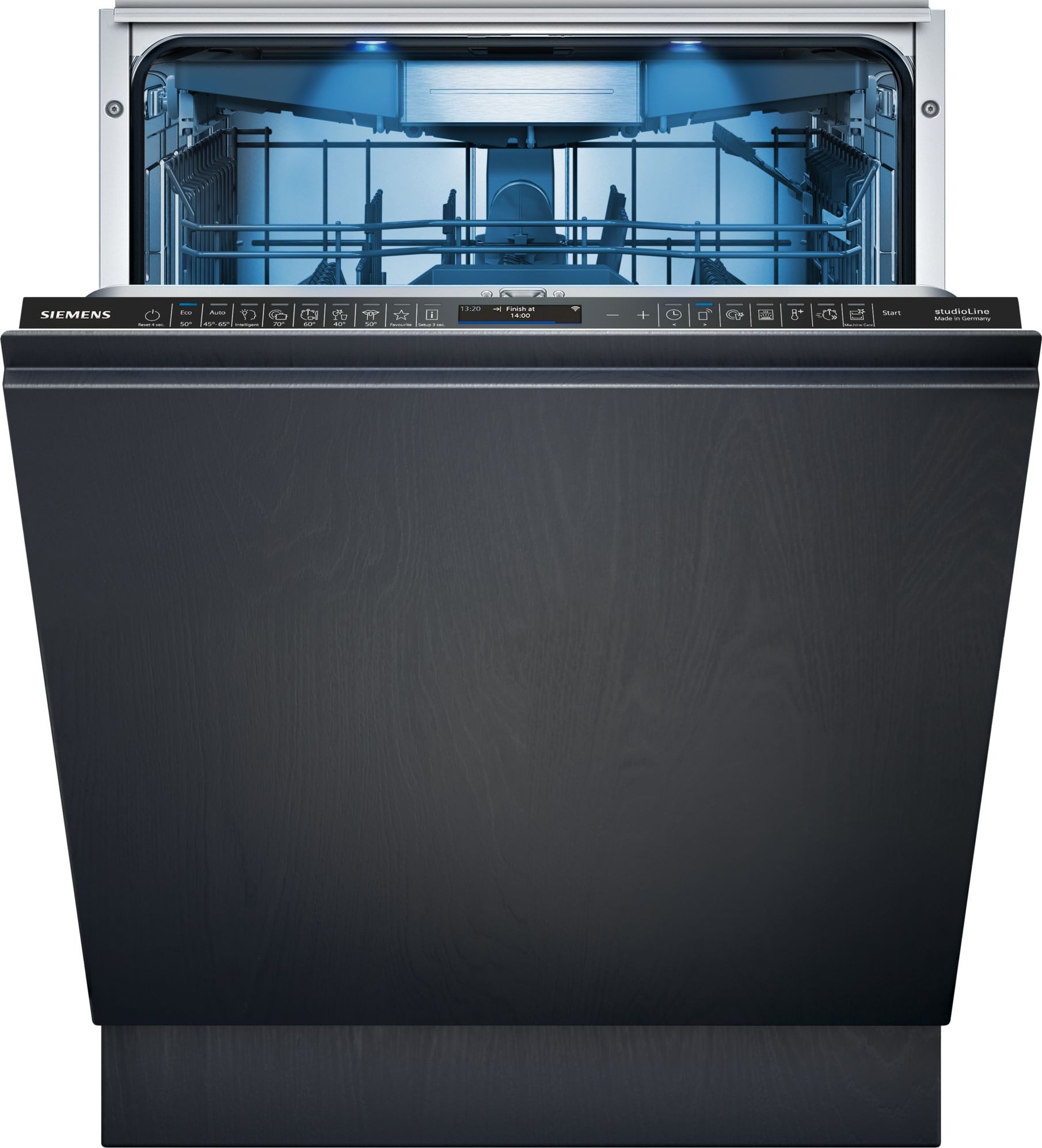 Lave vaisselle tout integrable 60 cm SIEMENS Connecté 14 couverts 42dB Gris SX97T801CE